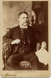 Chester Alan Arthur (1829-86), 21. Präsident der Vereinigten Staaten von Amerika, Foto von Murray aus Boston